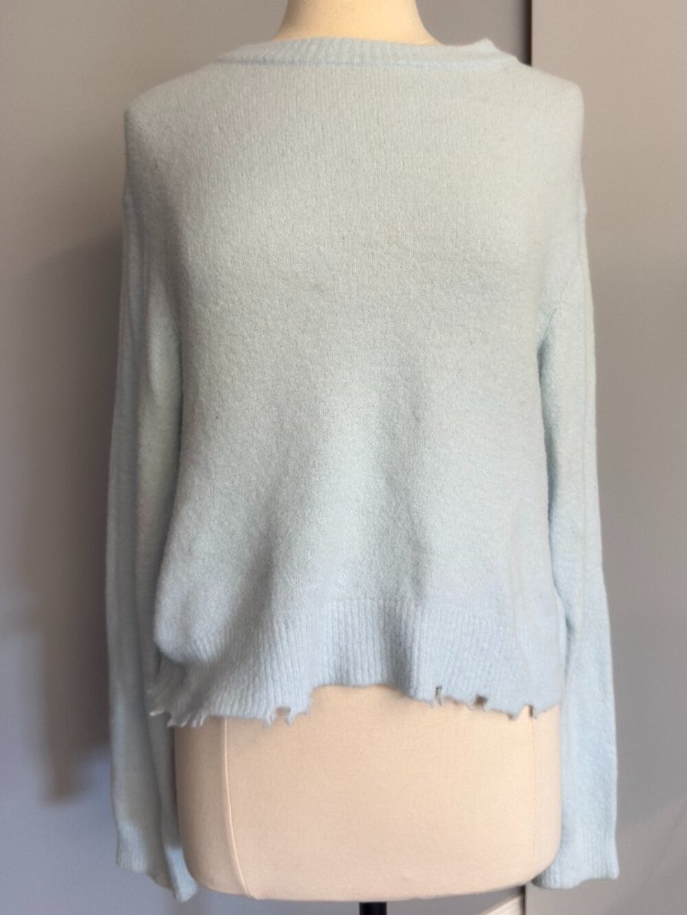 Tibi Blue Crewneck Sweater